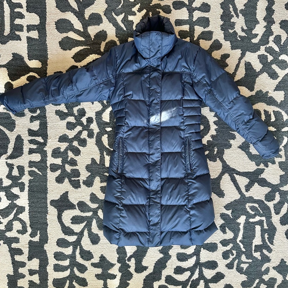 Patagonia Down Puffer Parka, XS, Navy